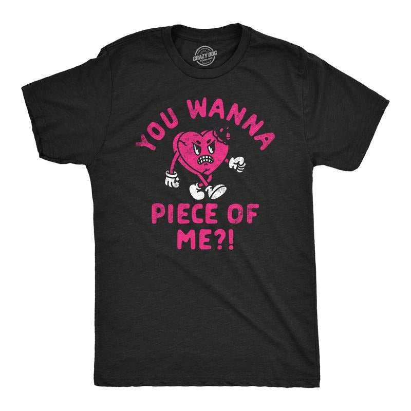 Mens Funny T Shirts You Wanna Piece Of Me Sarcastic Valentines Day Tee Mens Funny T Shirts Cool Tees Soft Stylish Casual...