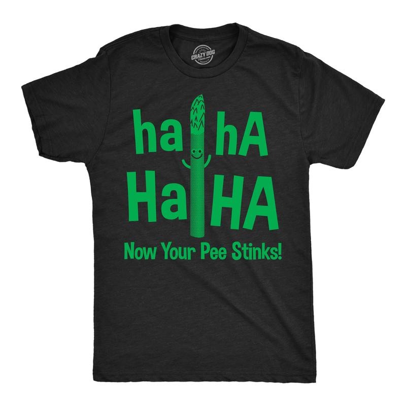Mens Haha Haha Now Your Pee Stinks Funny T Shirts Sarcastic Food Tee For Men Mens Funny T Shirts Cool Tees Soft Stylish...