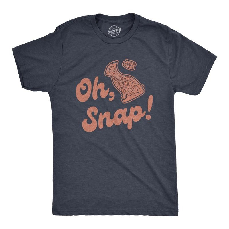 Mens Oh Snap T shirt Funny Chocolate Easter Bunny Basket Egg Hunt Gift for Him Mens Funny T Shirts Cool Tees Soft Stylish...