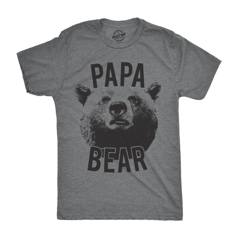Mens Papa Bear T shirt Funny Fathers Day Idea for Dad Papa Hilarious Husband Mens Funny T Shirts Cool Tees Soft Stylish...