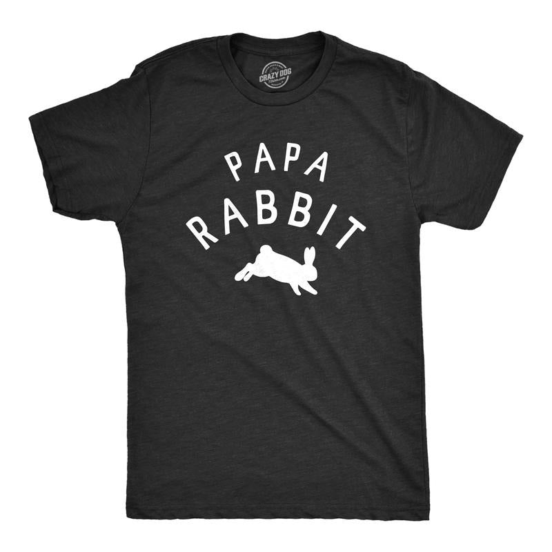 Mens Papa Rabbit T Shirt Funny Easter Sunday Bunny Tee For Guys Mens Funny T Shirts Cool Tees Soft Stylish Casual...