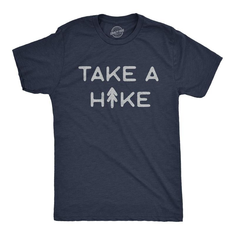 Mens Take A Hike T Shirt Funny Outdoor Adventure Camping Graphic Tee Mens Funny T Shirts Cool Tees Soft Stylish Casual...