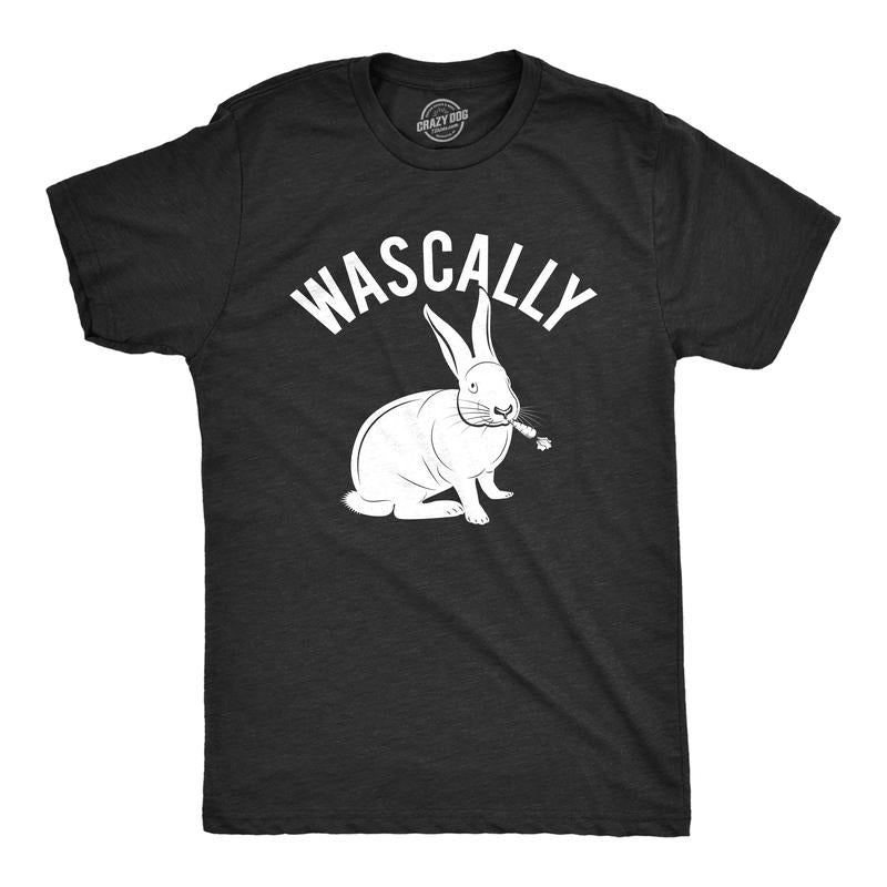 Mens Wascally Rabbit T Shirt Funny Easter Bunny Cartoon Graphic Tee Mens Funny T Shirts Cool Tees Soft Stylish Casual...
