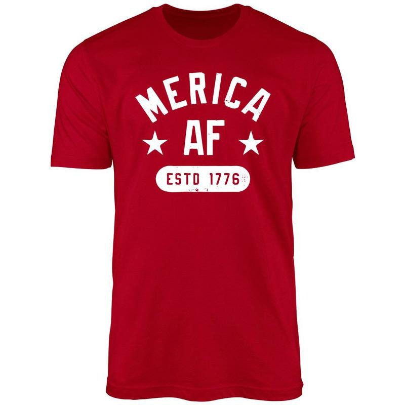 Merica AF Uniex Shirt Hoodie, Sweatshirt | TeeBloomCo.com