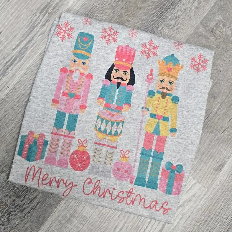 Merry Christmas Cute Graphic Tee or Sweatshirt Hoodie | TeeBloomCo.com