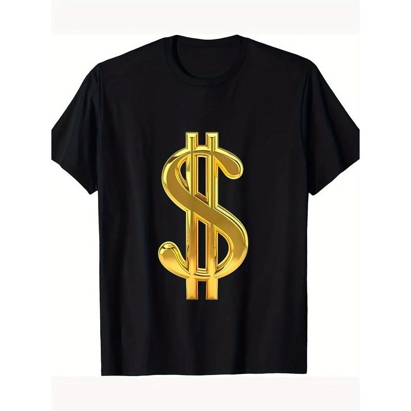 Metallic Gold Money Sign Dollar Bills Moolah 220g 100% Cotton T-Shirt made in usa Hoodie, Sweatshirt | TeeBloomCo.com