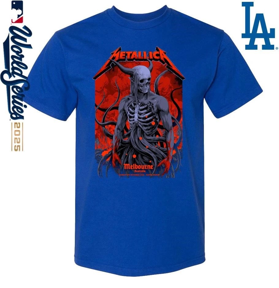 Metallica Ken Taylor’s M72 Melbourne Pop-Up Shop exclusive poster Merch T-Shirt
