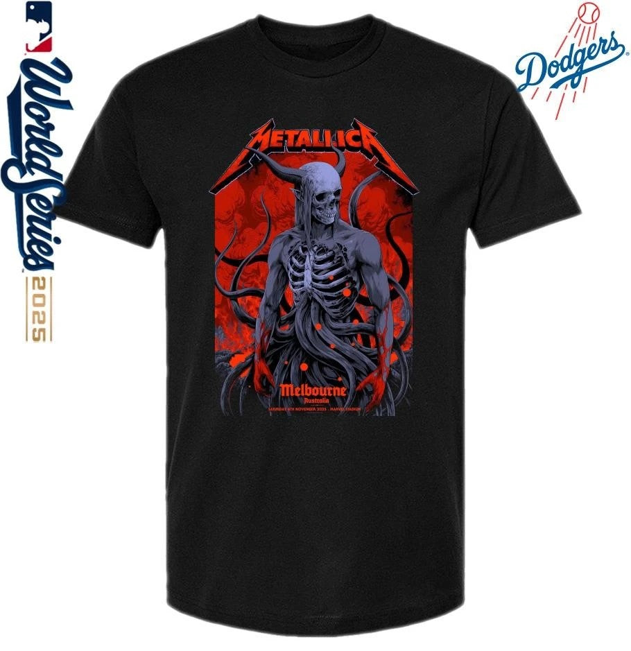 Metallica Ken Taylor’s M72 Melbourne Pop-Up Shop exclusive poster Merch T-Shirt