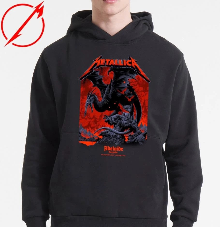 Metallica M72 Adelaide Pop-Up T-Shirt Ken Adelaide Australia Oval Taylor Design T-Shirt