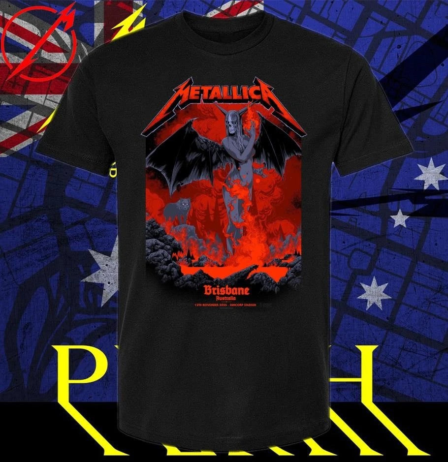 Metallica M72 Brisbane Pop-Up Shop November 12, 2025 Art By Ken Taylor Shirt