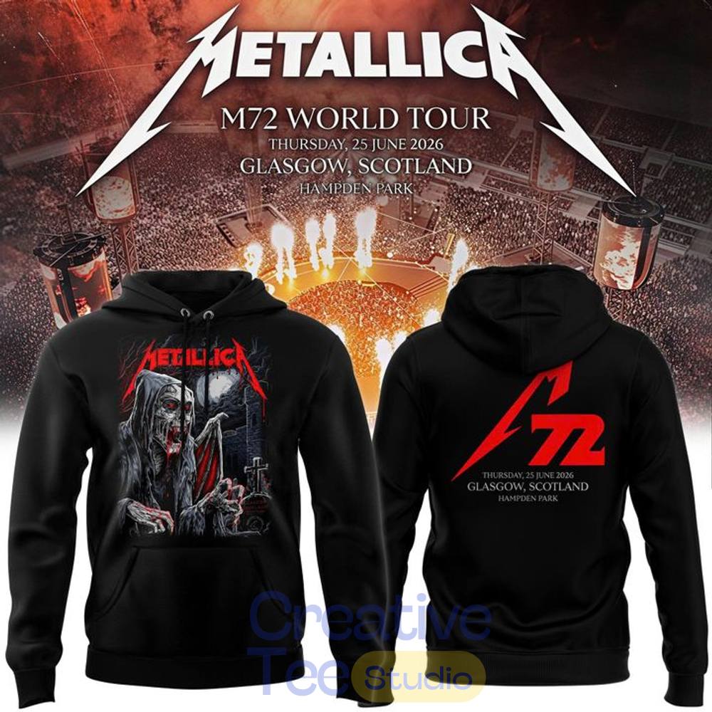 Metallica M72 World Tour Glasgow Hoodie