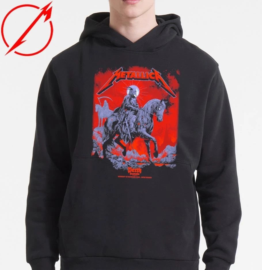 Metallica at Optus Stadium in Perth, Australia on November 1, 2025, on the M72 World Tour T-Shirt