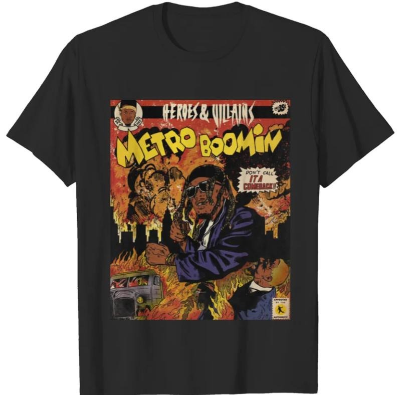Metro Boomin Heroes & Villains Album, Metro Boomin Print Shirt, Unisex T-Shirt, For Men Women Hoodie, Sweatshirt