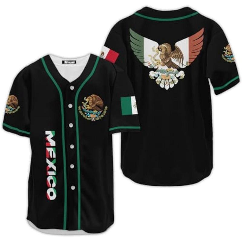 Mexico Baseball Jersey, Mens Mexican Jersey, Mexico Women Baseball Shirt, Gift for Mexican Fans Hoodie, Sweatshirt