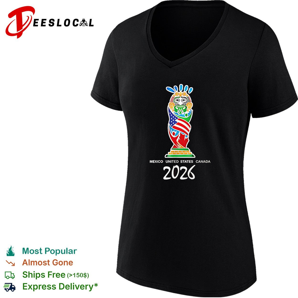Mexico United States Canada FIFA World Cup 2026 graphic shirt