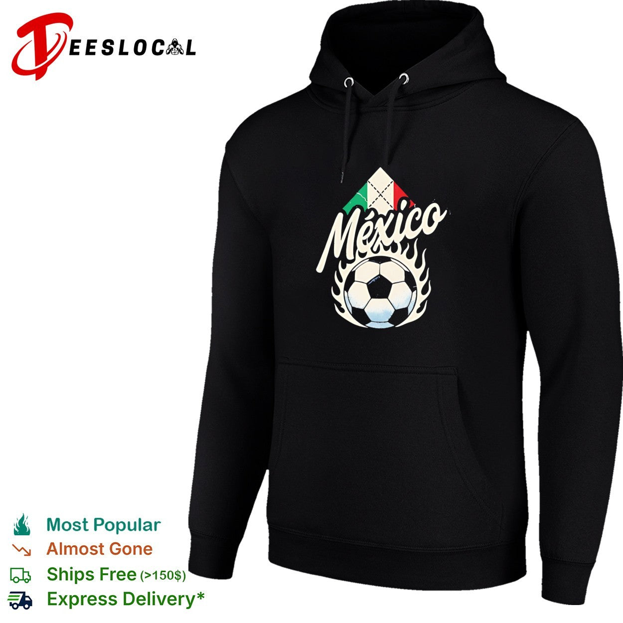 Mexico soccer flaming ball flag diamond vintage dark shirt