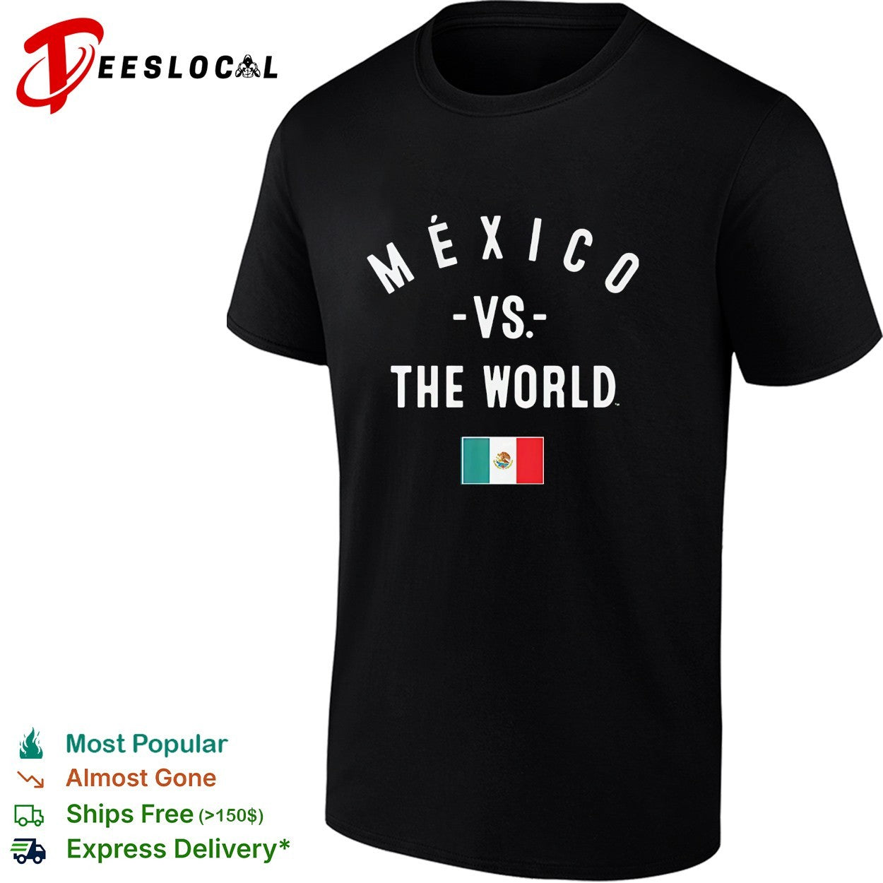 Mexico vs The World FIFA World Cup 2026 having flag shirt
