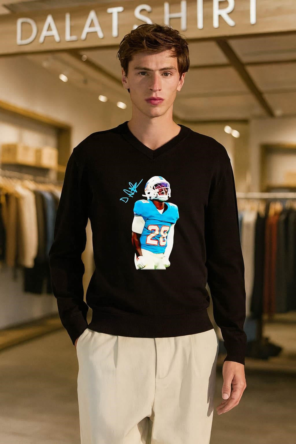 Miami 28 Football Player Celebration Signature shirt