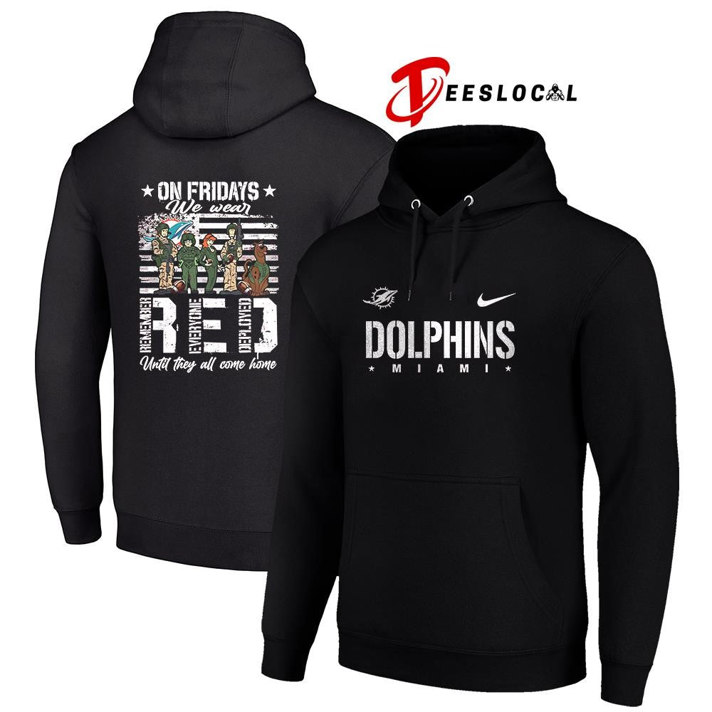 Miami Dolphins x Scooby Doo on friday we wear RED until they all come home shirt
