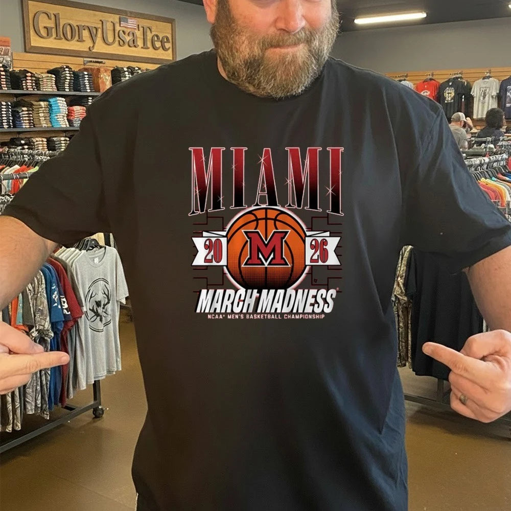 Miami OH RedHawks MBB 2026 March Madness NCAA Men’s BAsketball Championship Shirt