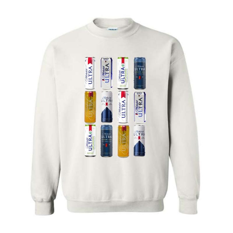 Michelob Ultra Beer Cans 2D Shirt, Beers Drinking, Michelob Ultra Tee, For Men And Women Hoodie, Sweatshirt | TeeBloomCo.com