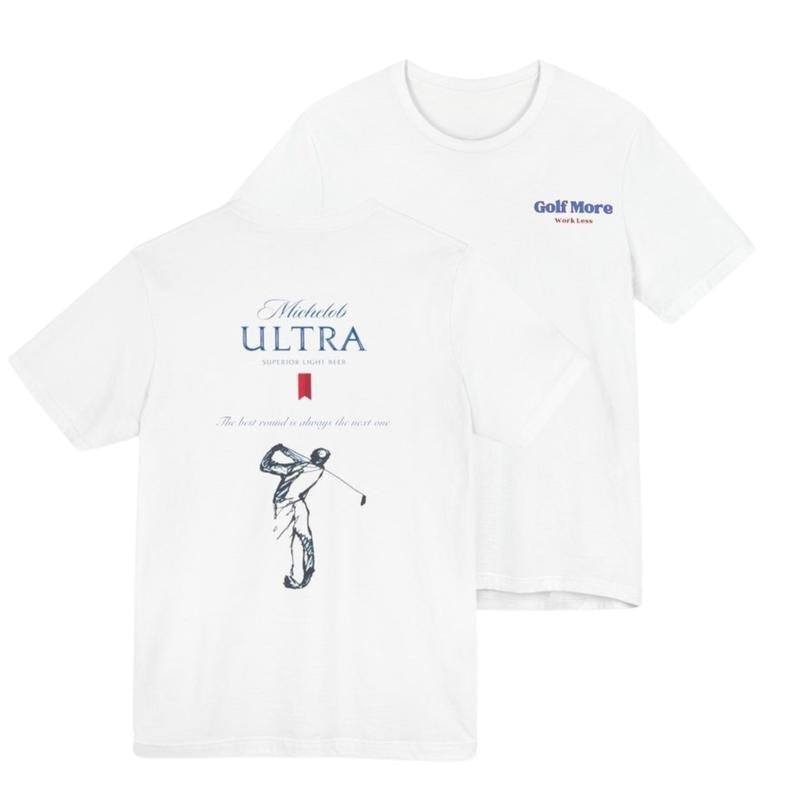 Michelob Ultra Golfing Front and back print T-Shirt, Gift For Men, 2 Side Sweatshirt Hoodie For Men Women | TeeBloomCo.com