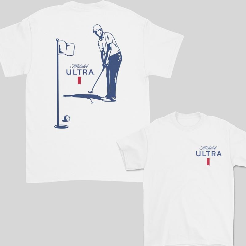 Michelob Ultra Golfing T-Shirt, 2 Side T-Shirt For Men, Gift For Men Hoodie, Sweatshirt | TeeBloomCo.com