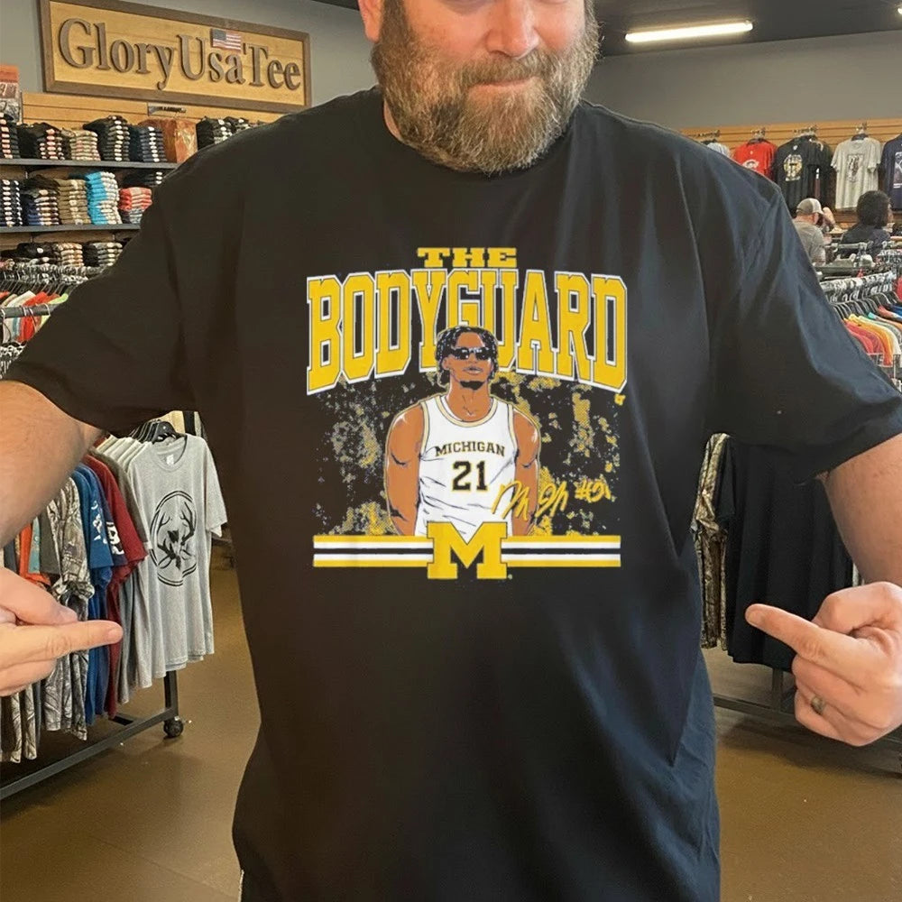 Michigan Basketball Morez Johnson Jr. The Bodyguard Shirt