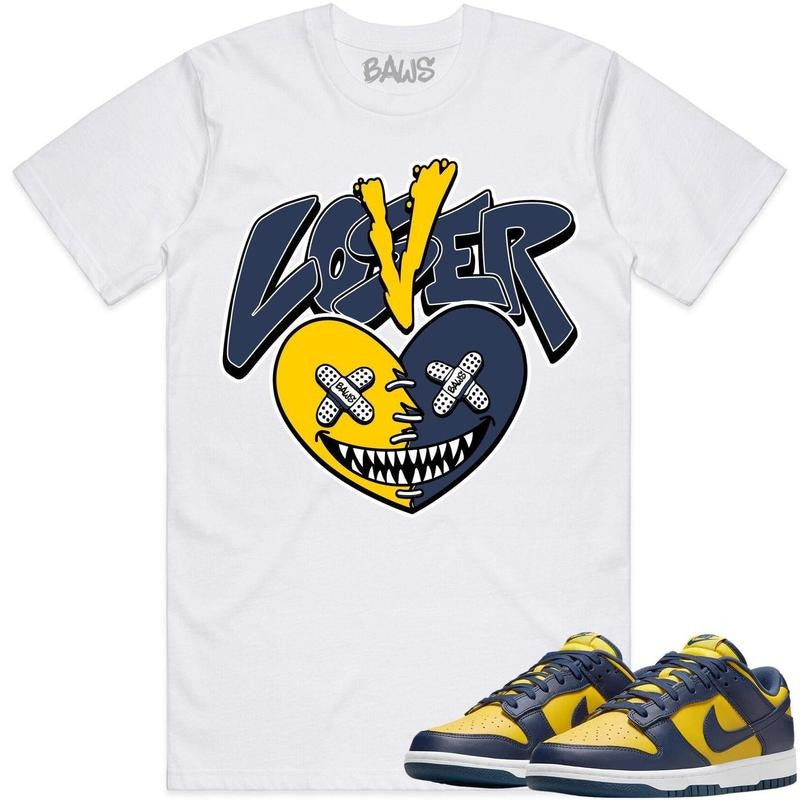 Michigan Dunks Shirt To Match Sneaker Lover Loser Baws Hoodie, Sweatshirt | TeeBloomCo.com
