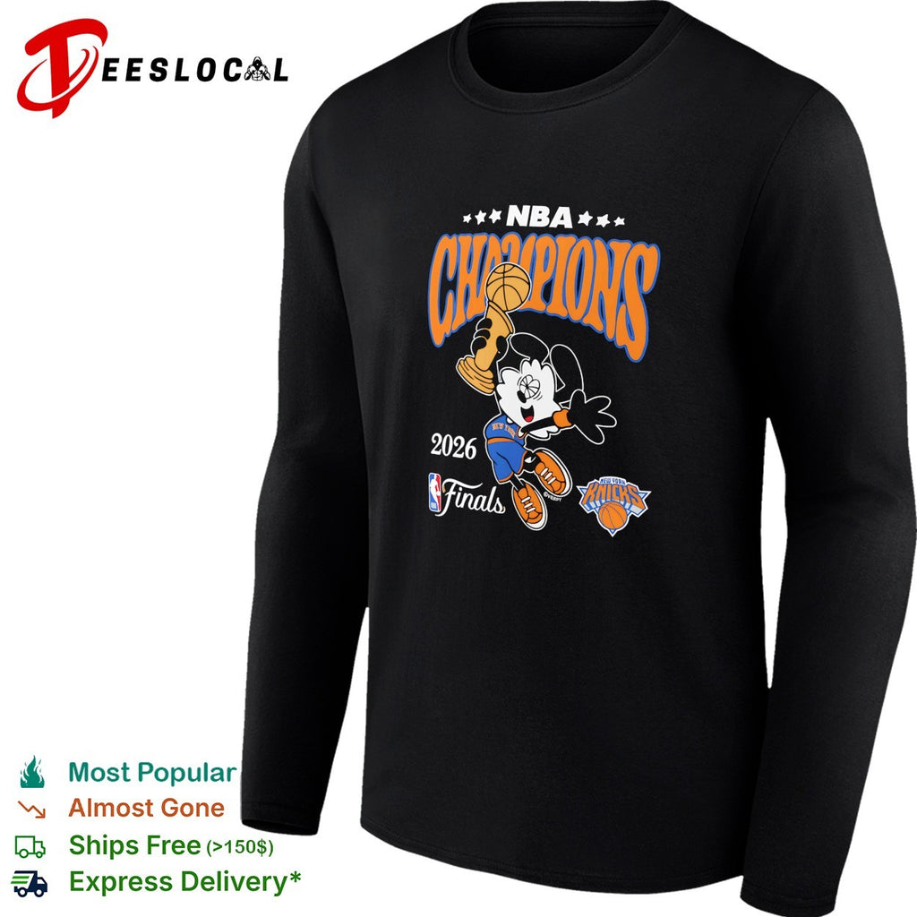 Mickey Mouse New York Knicks 2026 NBA Finals Champions cartoon shirt