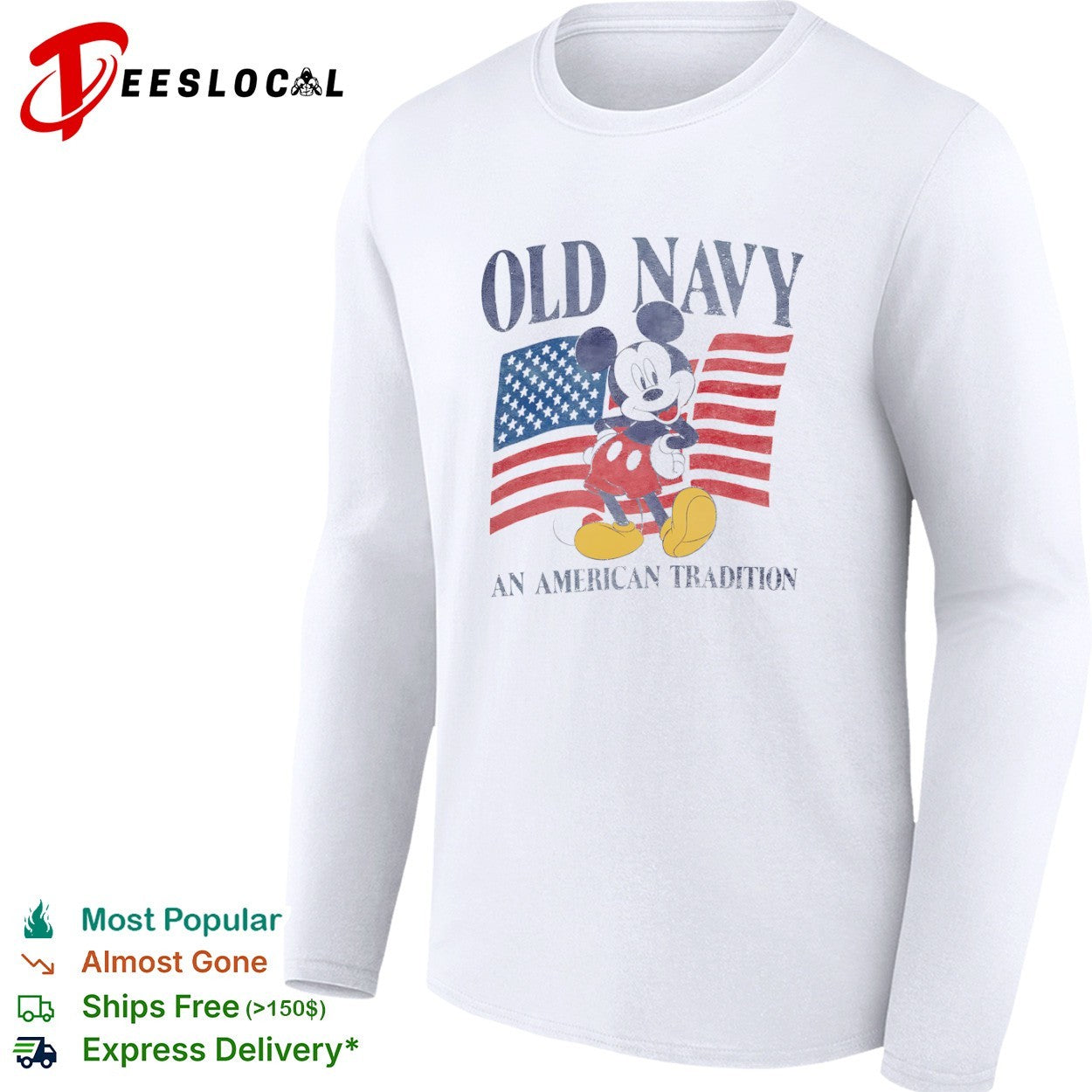 Mickey Mouse Old Navy An American Tradition Disney Character shirt