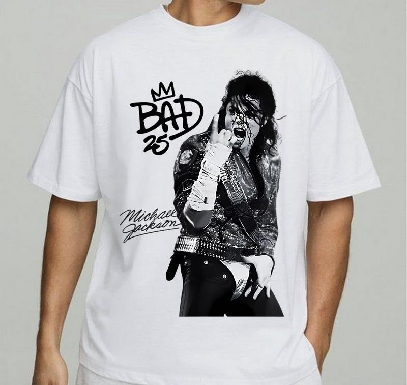 Miichael Jackkson T-Shirt Everyday Graphic Tee Trendy Fit Retro Graphic Tee Trendy Graphic T-Shirt with Street Style...