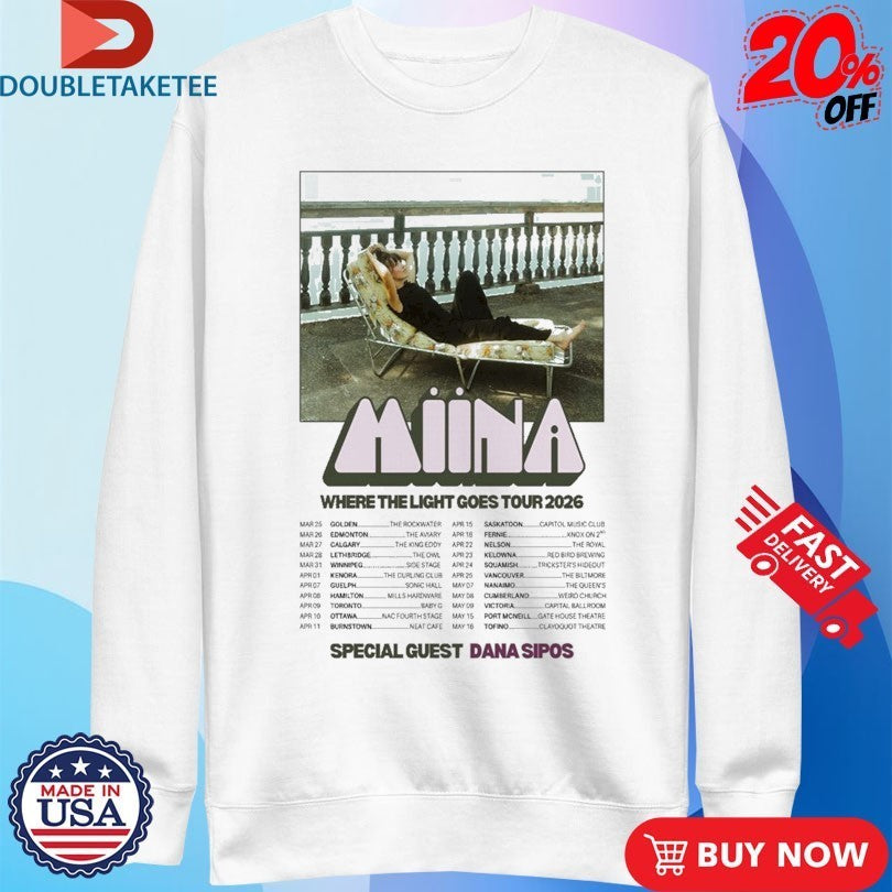 Miina Where The Light Goes Tour 2026 Dates Shirts