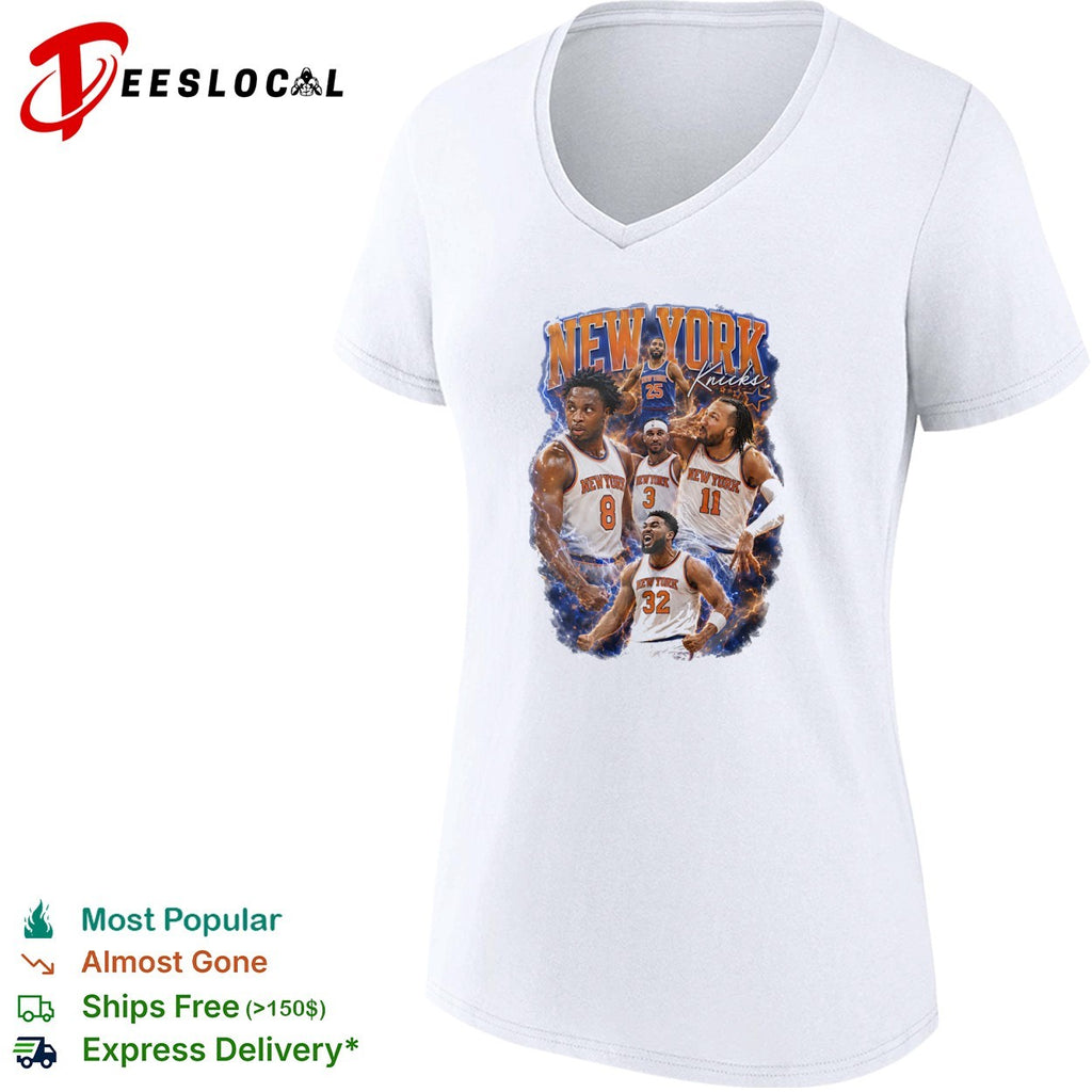 Mikal Bridges Josh Hart Jalen Brunson Karl Anthony Towns New York Knicks shirt