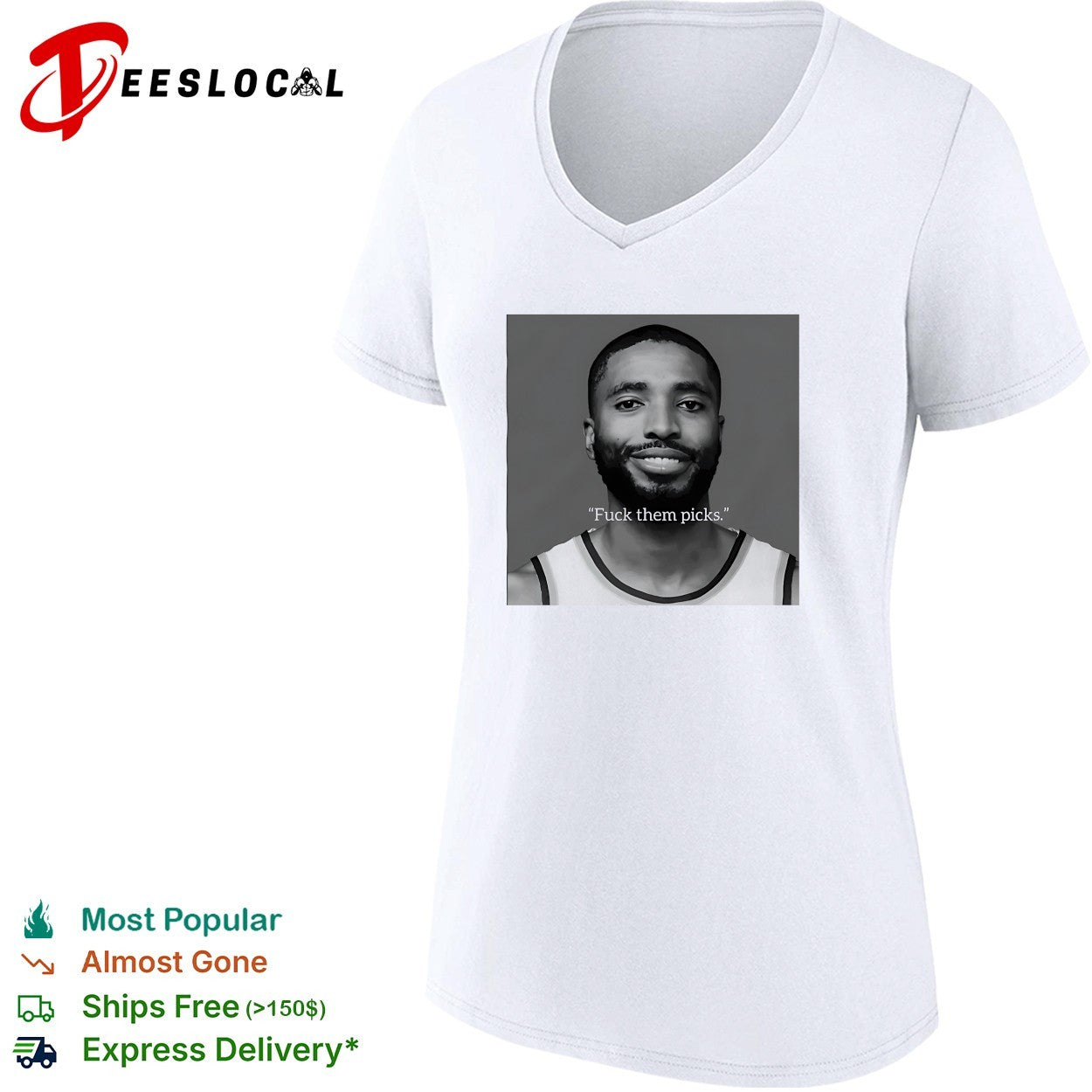 Mikal Bridges New York Knicks NBA Fuck them picks shirt