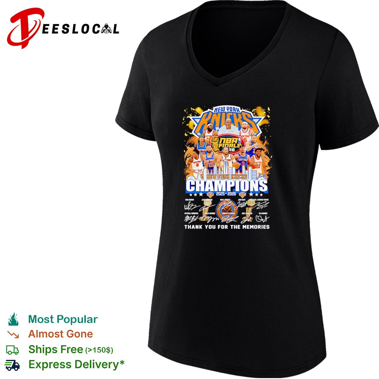 Mike Brown Jalen Brunson Mikal Bridges New York Knicks 2025 2026 NBA Champions signatures shirt