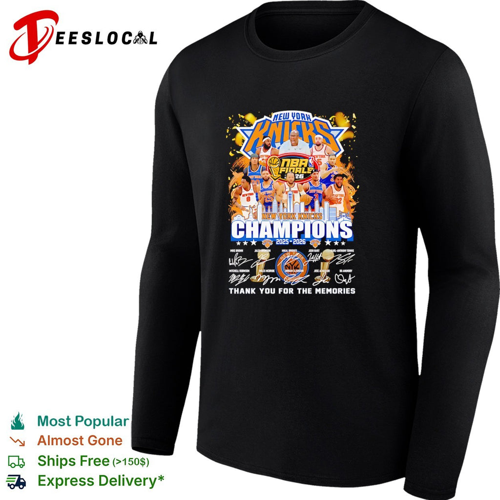 Mike Brown Jalen Brunson Mikal Bridges New York Knicks 2025 2026 NBA Champions signatures shirt