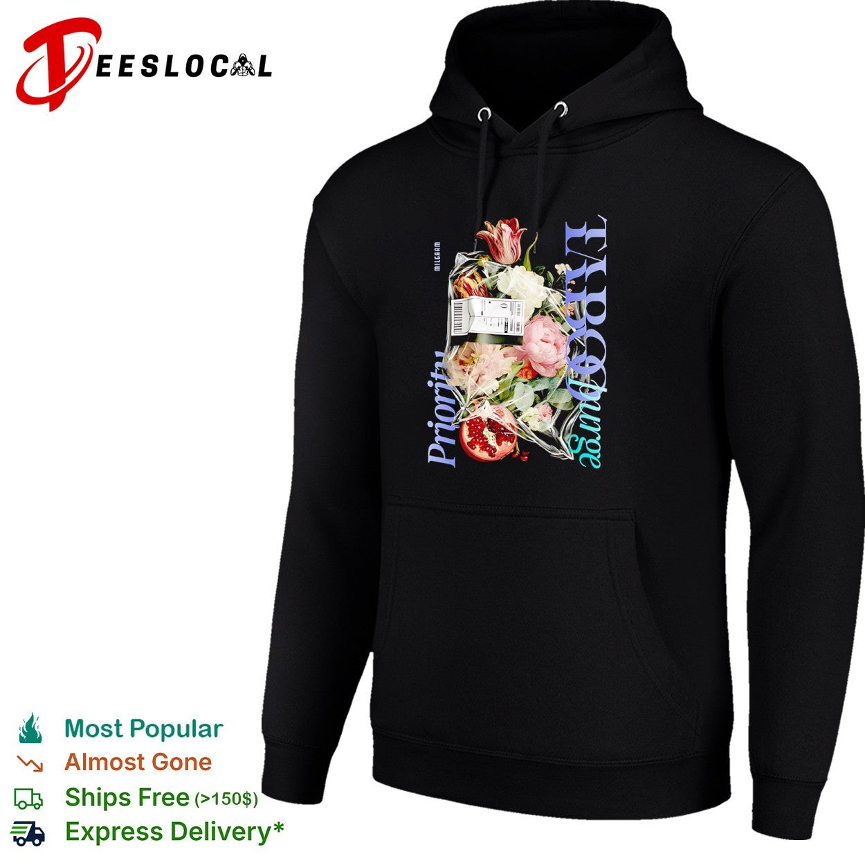 Milgaam Priority 1 Ecopurge Floral Pomegranate Still Life Photography shirt