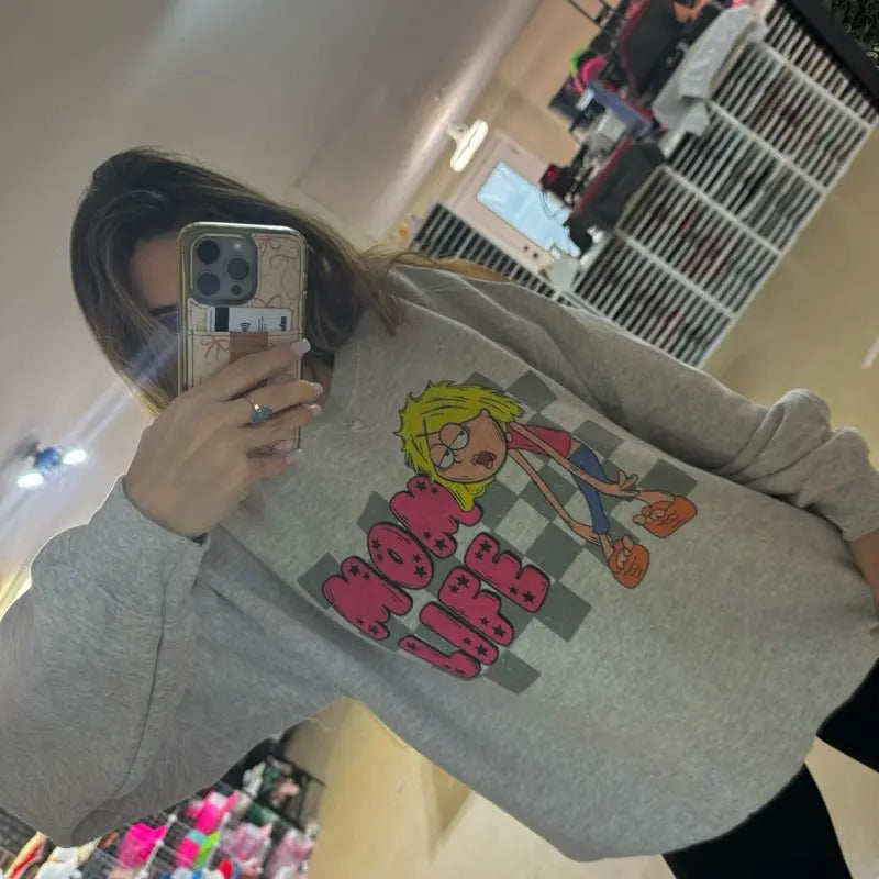 Millennial Mom Life Sweatshirt | Lizzie Sweatshirt T-Shirts, Hoodie | TeeBloomCo.com