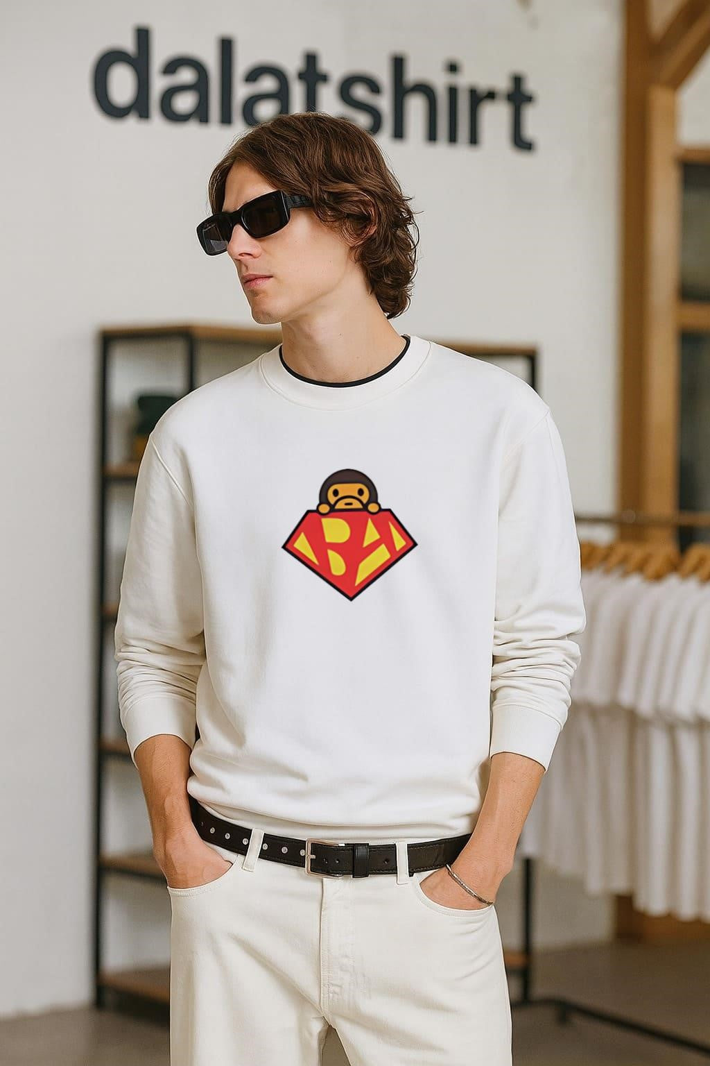 Milo Ape Bape Super Hero Logo shirt