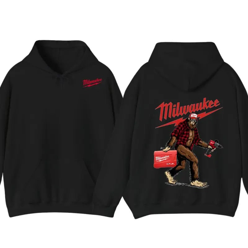 Milwaukee Bigfoot Double-sided T-Shirt For Mens Hoodie, Sweatshirt | TeeBloomCo.com