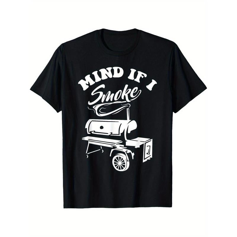 Mind if I Smoke- Funny BBQ Smoker& Grilling T-Shirt T-Shirt Made in USA Hoodie, Sweatshirt | TeeBloomCo.com