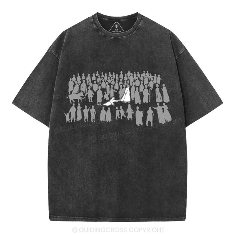 [ Mineral Wash ] By His Wounds Chirstian Washed TShirt Jesus Graphic Washed Style TShirt Hoodie, Sweatshirt | TeeBloomCo.com