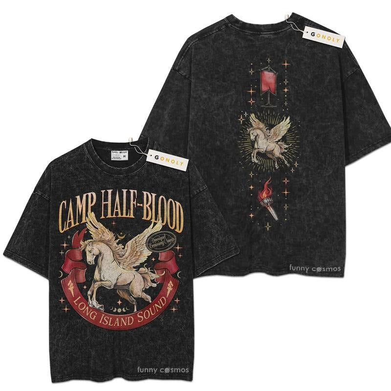[ Mineral Wash ] Calm Half Blood For Fan Lover Book, Bookish, Graphic Washed Style Shirt Hoodie, Sweatshirt | TeeBloomCo.com