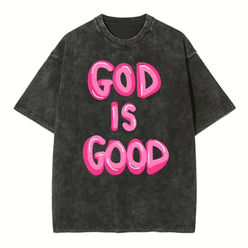 [ Mineral Wash ] God Is Good Christian Washed TShirt Jesus Graphic Washed Style Shirt Hoodie, Sweatshirt | TeeBloomCo.com