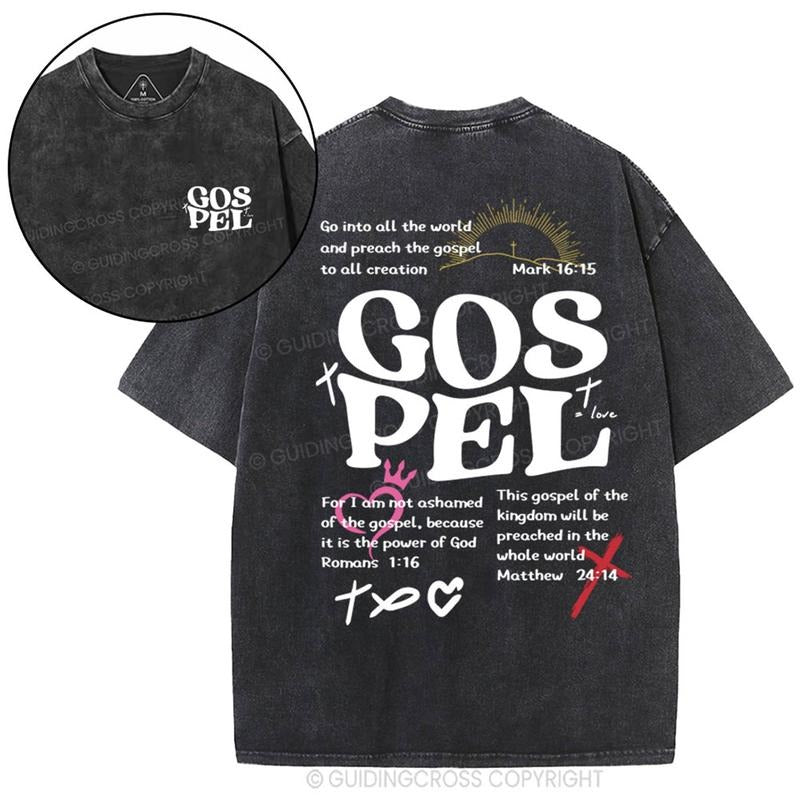 [ Mineral Wash ] Gospel Christian Washed Shirt Jesus Graphic Washed Style Shirt Hoodie, Sweatshirt | TeeBloomCo.com