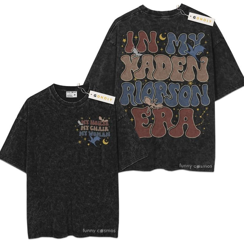 [ Mineral Wash ] In My Xaden Riorson Era, Fourth Wing For Fans Lover Book, Bookish, Graphic Washed Style Shirt Hoodie,...