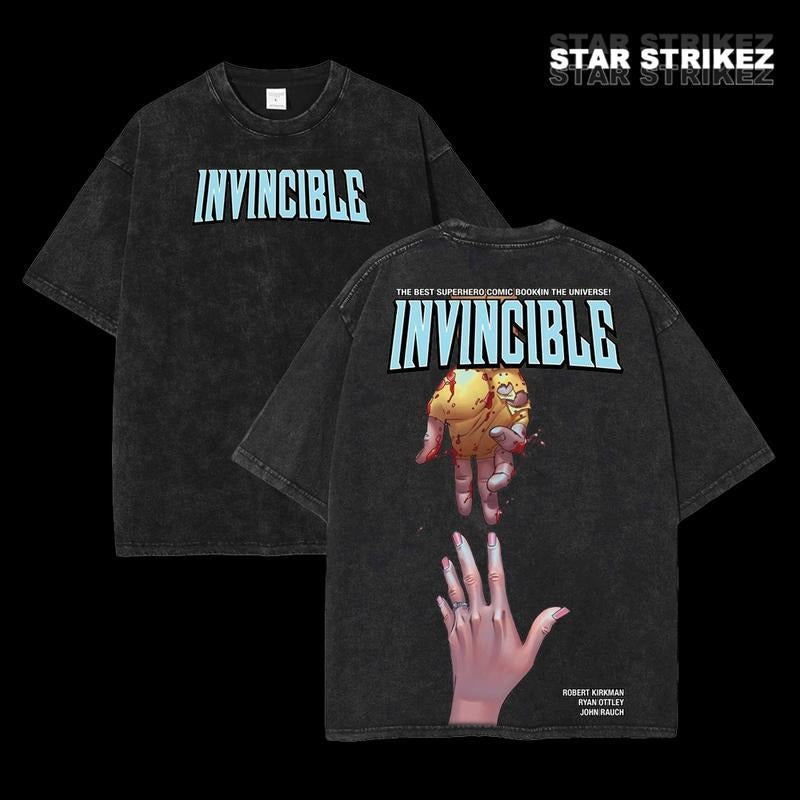 [ Mineral Wash ] Invincible War Washed Tshirt, Comics Sweatshirt, Tv Show Comics Shirt Menswear Top Vintage Washed...
