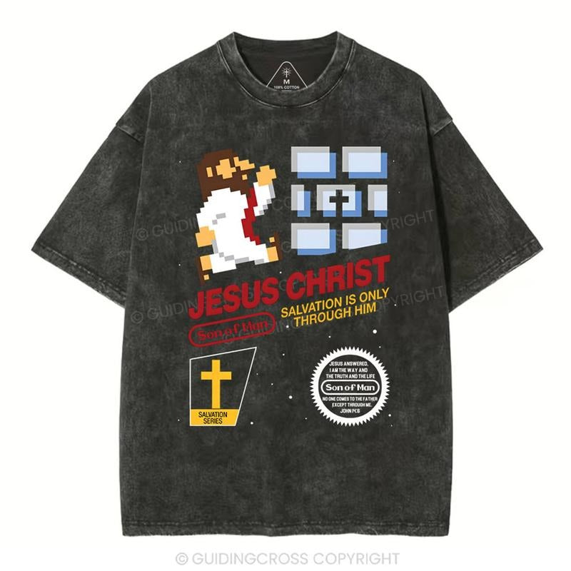 [ Mineral Wash ] Jesus Christ Chirstian Washed TShirt Jesus Graphic Washed Style Shirt Hoodie, Sweatshirt | TeeBloomCo.com