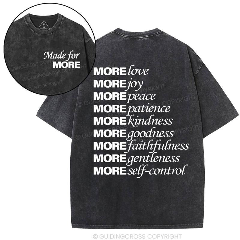 [ Mineral Wash ] Made For More Christian Washed TShirt Jesus Graphic Washed Style Shirt Hoodie, Sweatshirt | TeeBloomCo.com
